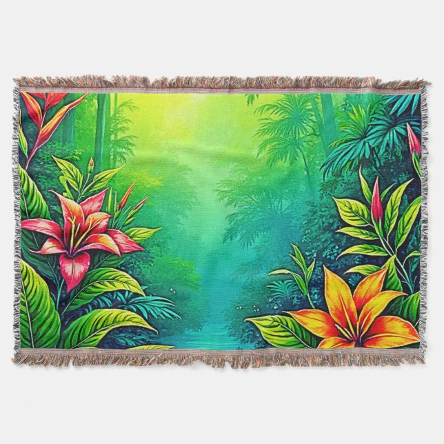 Tropischer Dschungel - Oasis Design Decke (Vorderseite)