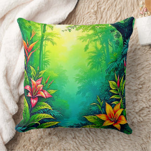 Tropischer Dschungel - Oasis Design Kissen