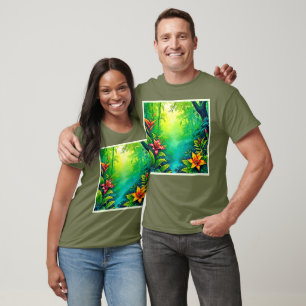Tropischer Dschungel - Oasis Design T-Shirt