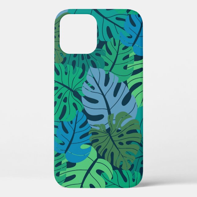 Tropischer Dschungel Palm Nahtloses Muster Case-Mate iPhone Hülle (Rückseite)