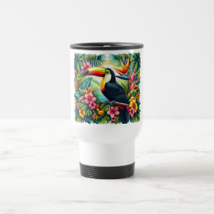 Tropischer/Dschungel-Tukan-Vogel Brasilien Reisebecher