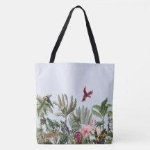 Tropischer Dschungel-Wildlife-Seidenschal