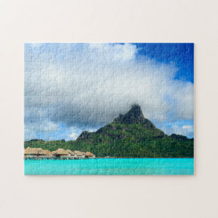 Tropischer Erholungsort auf Bora Bora Puzzlen