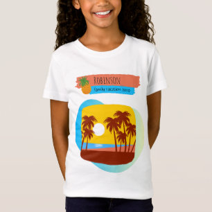 Tropischer Familienurlaub in Einklang mit Souvenir T-Shirt