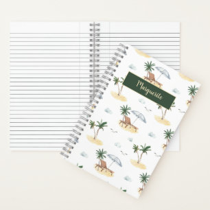 Tropischer Ferienstrand Notizbuch
