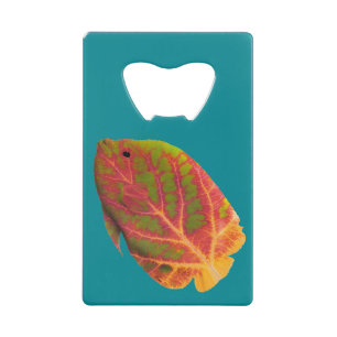 Tropischer Fisch 'Aspen Leaf' 1 Geldbeutel Flaschenöffner