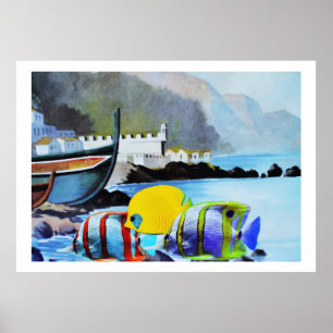 Tropischer Fisch auf Madeira Poster