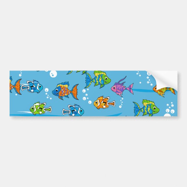 Tropischer Fisch-Autoaufkleber Autoaufkleber (Vorne)