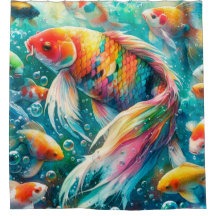 Tropischer Fisch Duschvorhang