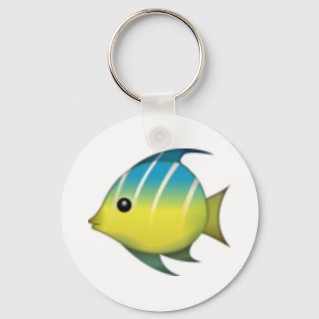 Tropischer Fisch - Emoji Schlüsselanhänger (Vorderseite)