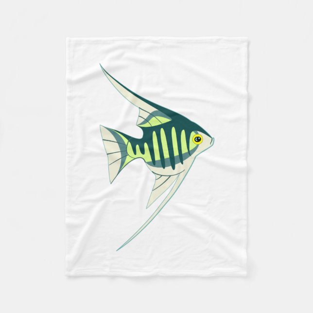 Tropischer Fisch Fleecedecke (Vorderseite)