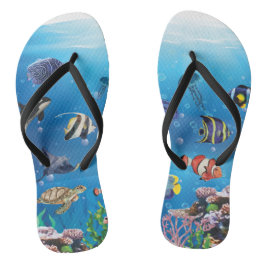 Tropischer Fisch Flip Flops