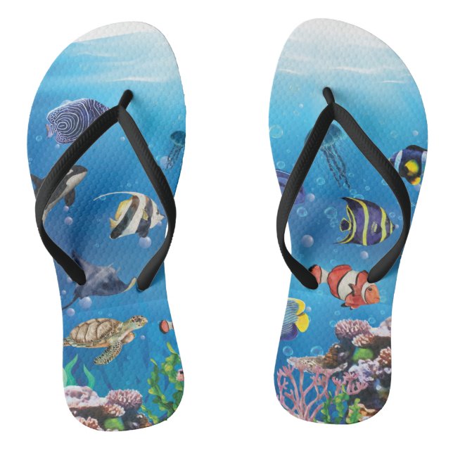 Tropischer Fisch Flip Flops (Fußbett)