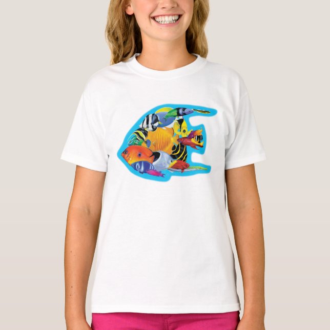 Tropischer Fisch-Gruppen-T - Shirt (Vorderseite)