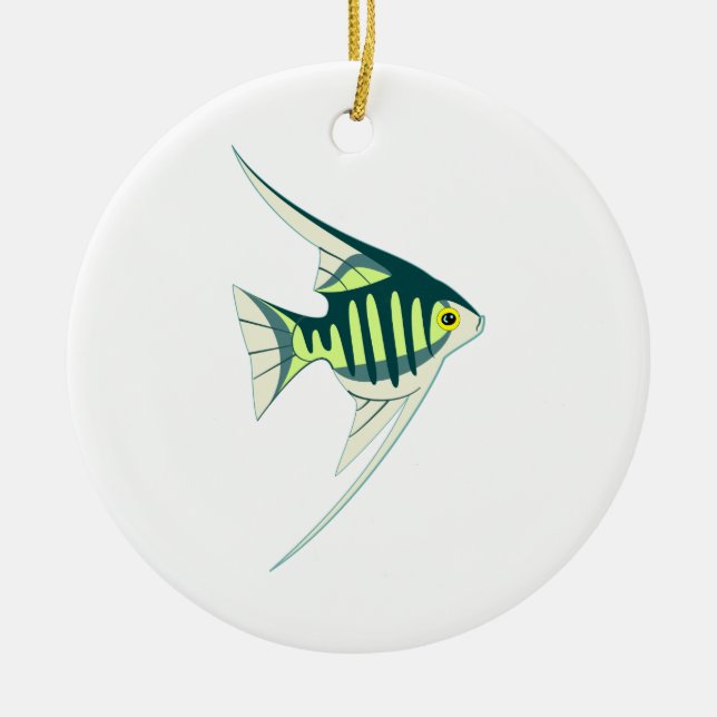 Tropischer Fisch Keramikornament (Vorne)