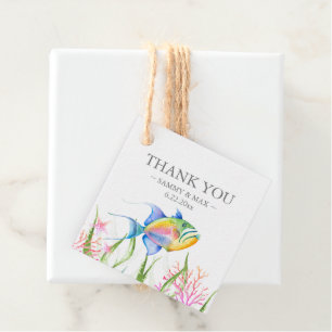 Tropischer Fisch mit Aquarellfarbe - Geschenke für Geschenkanhänger