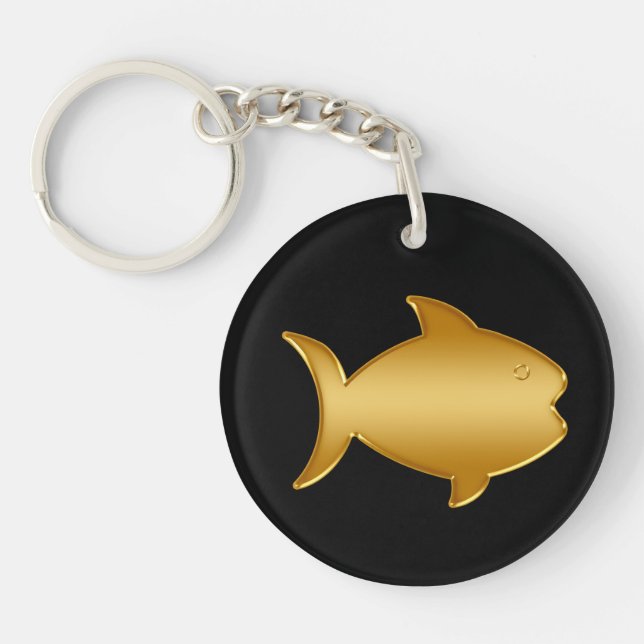 Tropischer Fisch-Schlüsselanhänger Schlüsselanhänger (Vorderseite)