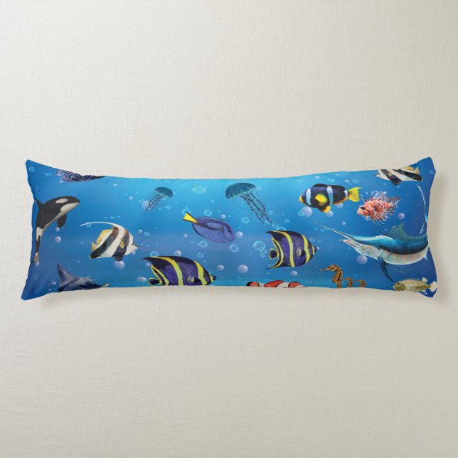Tropischer Fisch Seitenschläferkissen (Vorderseite)