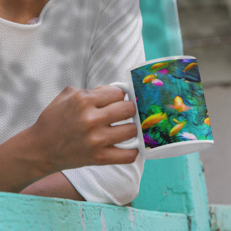 Tropischer Fisch Spektrel Art Kaffeetasse