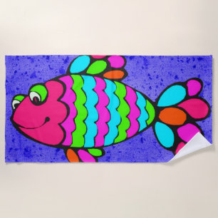 Tropischer Fisch Strandtuch
