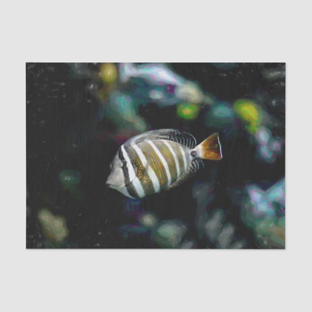 tropischer Fisch Unterwasser-Aquakultur Seidenpapier (Vorderseite)