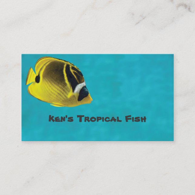 Tropischer Fisch Visitenkarte (Vorderseite)