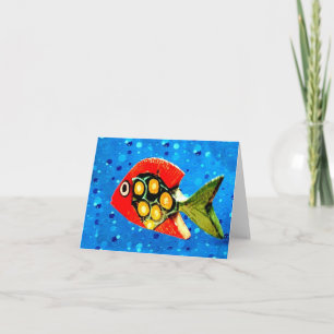 Tropischer Fischnotecard Karte