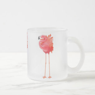 Tropischer Flamingo-mattierte GlasTasse Mattglastasse