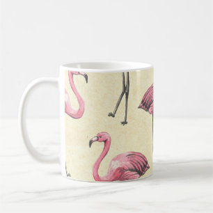 Tropischer Flamingo: Wasserfarben-Wallpaper-Vergnü Kaffeetasse