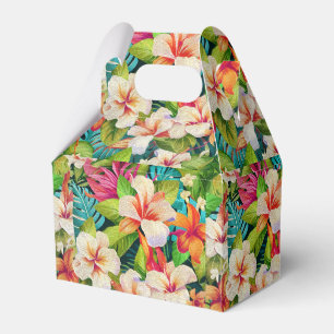 Tropischer floraler Ölmalstil Geschenkschachtel
