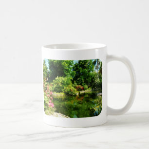 Tropischer Garten am See Kaffeetasse