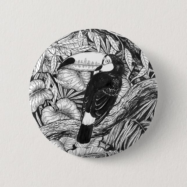 Tropischer Garten Button (Vorderseite)