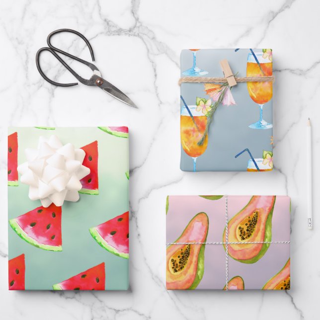 Tropischer Garten: Parco delle camelie Locarno Geschenkpapier Set (Vorderseite)