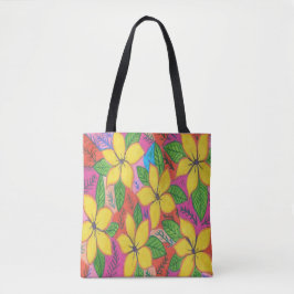 Tropischer Garten Plumeria Tasche