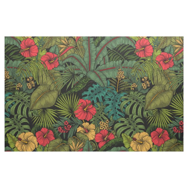 Tropischer Garten Stoff (Fat Quarter (45,7 x 55,9 cm))