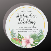 Tropischer Gast von Wedding Cruise Door Magnet