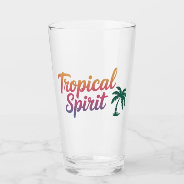 Tropischer Geist Glas (Vorderseite)