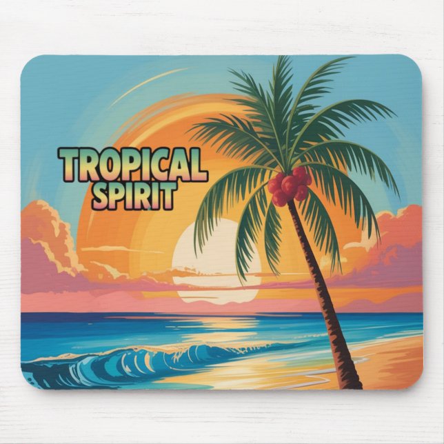 Tropischer Geist Mousepad (Vorne)