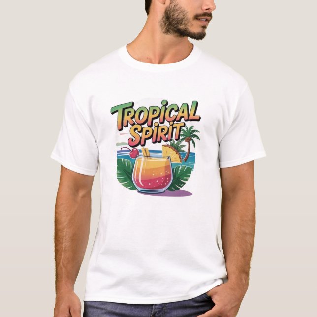 tropischer Geist T-Shirt (Vorderseite)