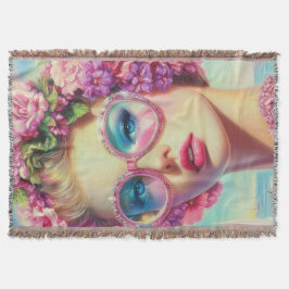 Tropischer Glamour Queen Decke