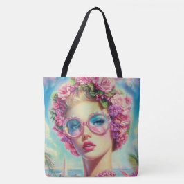 Tropischer Glamour Queen Tasche