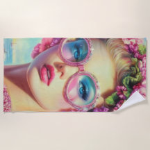 Tropischer Glamour-Sticker