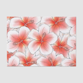 Tropischer Glitzer Hibiskus Hawaii Seidenpapier