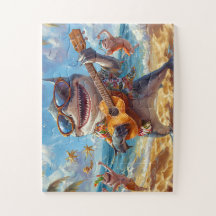 Tropischer Hai - Fröhliches Puzzle