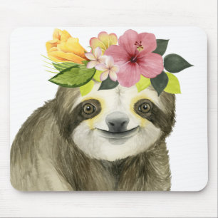 Tropischer Halo  Sweet Sloth Mousepad