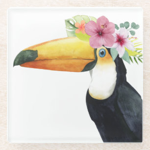 Tropischer Halo - Toucan Glasuntersetzer