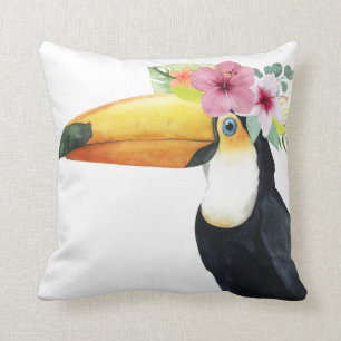 Tropischer Halo - Toucan Kissen