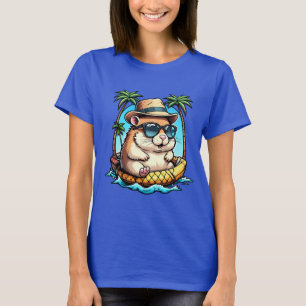 Tropischer Hamster in Ananas-Schwimmweste Süßer So T-Shirt