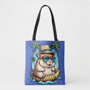 Tropischer Hamster in Ananas-Schwimmweste Süßer So Tasche