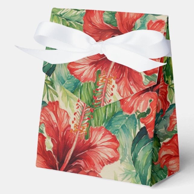 Tropischer hawaiianischer Ausdruck Geschenkschachtel (Vorderseite)
